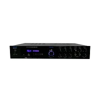 Pyle 5-Channel Audio Amplifier - Multi-Source 1/4" Audio/Microphone Input, Usb/Sd Readers, Fm Radio, Built-in Bluetooth for Wireless Audio Streaming