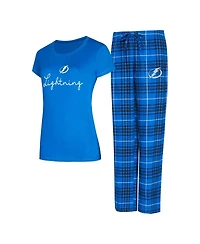 Concepts Sport Women's Tampa Bay Lightning Vector T-Shirt Pants Sleep Set