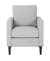 Lumisource 33" Wood Wendy Contemporary Arm Chair