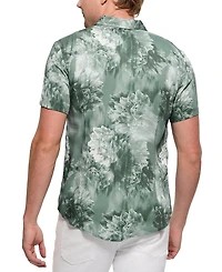 Guess Men's Wayco Floral-Print Short-Sleeve Shirt