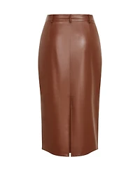 City Chic Plus Faux Leather Ivy Skirt