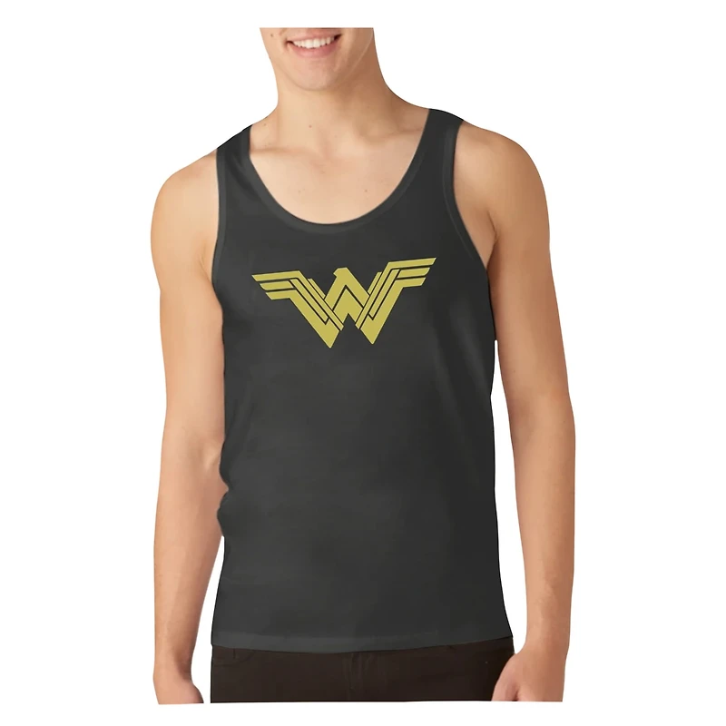 Batman V Superman Mens Clean Line Logo Adult Tank Top