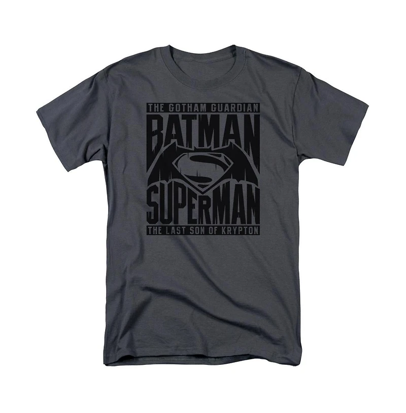 Batman V Superman Mens Title Fight Short Sleeve Adult Tee / T-Shirt