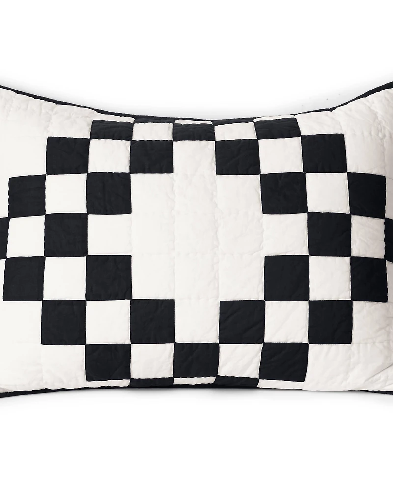 Lands' End Irish Chain Quilt Sham