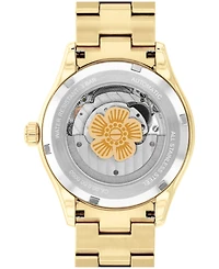Coach Women's Brooks Automatic Gold-Tone Stainless Steel Bracelet Watch, 38mm