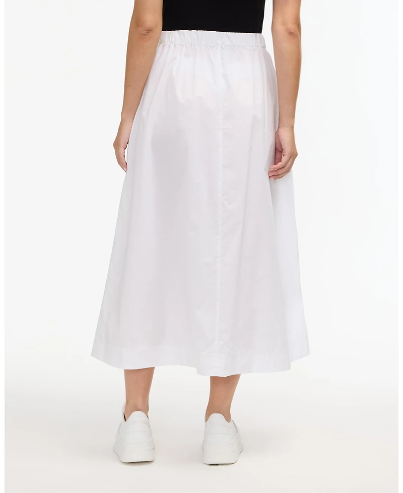 Ellen Tracy Women s Poplin Wrap Skirt