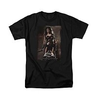 Batman V Superman Mens Wonder Woman Poster Short Sleeve Adult Tee / T-Shirt