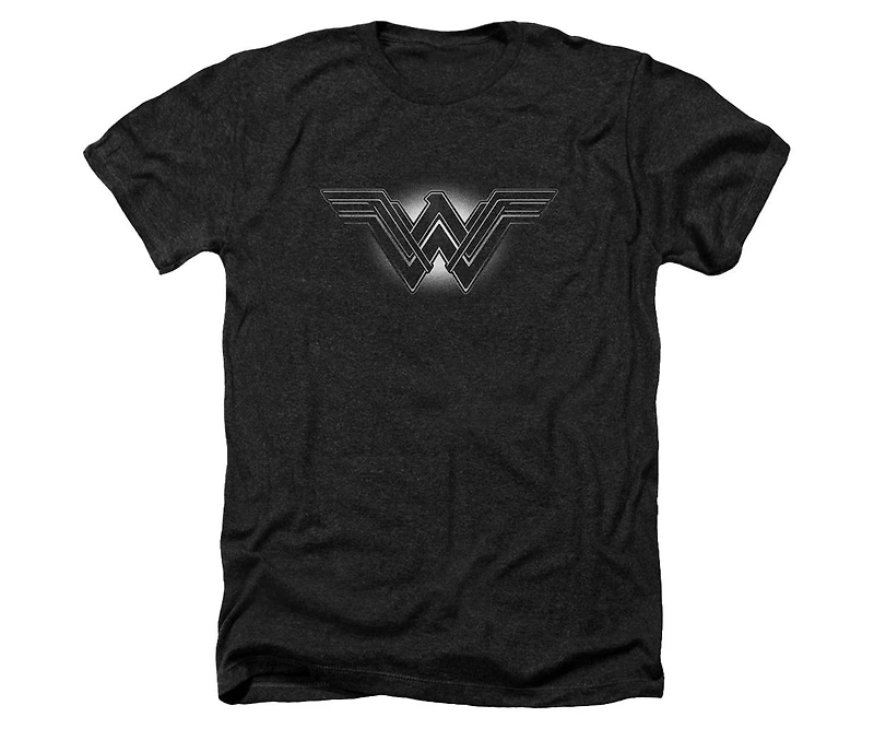 Batman V Superman Mens Glow Emblem Adult Heather Tee / T-Shirt