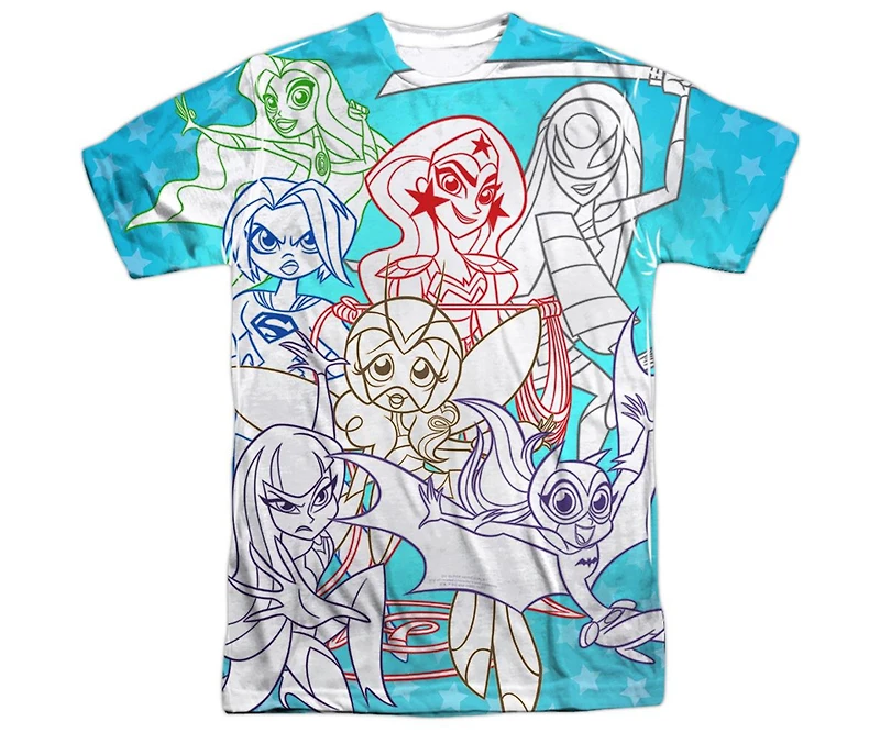 Dc Wonder Woman Men's Superhero Girls Comics Justice Gang Short Sleeve Adult Poly Crew Tee / T-Shirt
