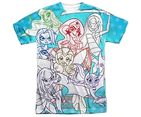 Dc Wonder Woman Men's Superhero Girls Comics Justice Gang Short Sleeve Adult Poly Crew Tee / T-Shirt