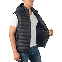 Alpine Swiss Gage Mens Hooded Puffer Vest Down Alternative Packable Jacket