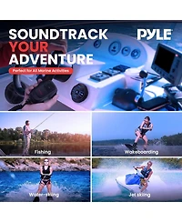 Pyle Dual 6.5” Waterproof Marine Speaker Kit with Bluetooth Amplifier & Microphone