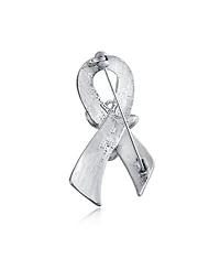 Bling Jewelry Set Of 3 Ribbon Brooch Pin For Awareness Support Peace Cancer Survivor