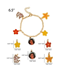 Disney Moana Pua Flower Starfish Charm Bracelet - 6.5''