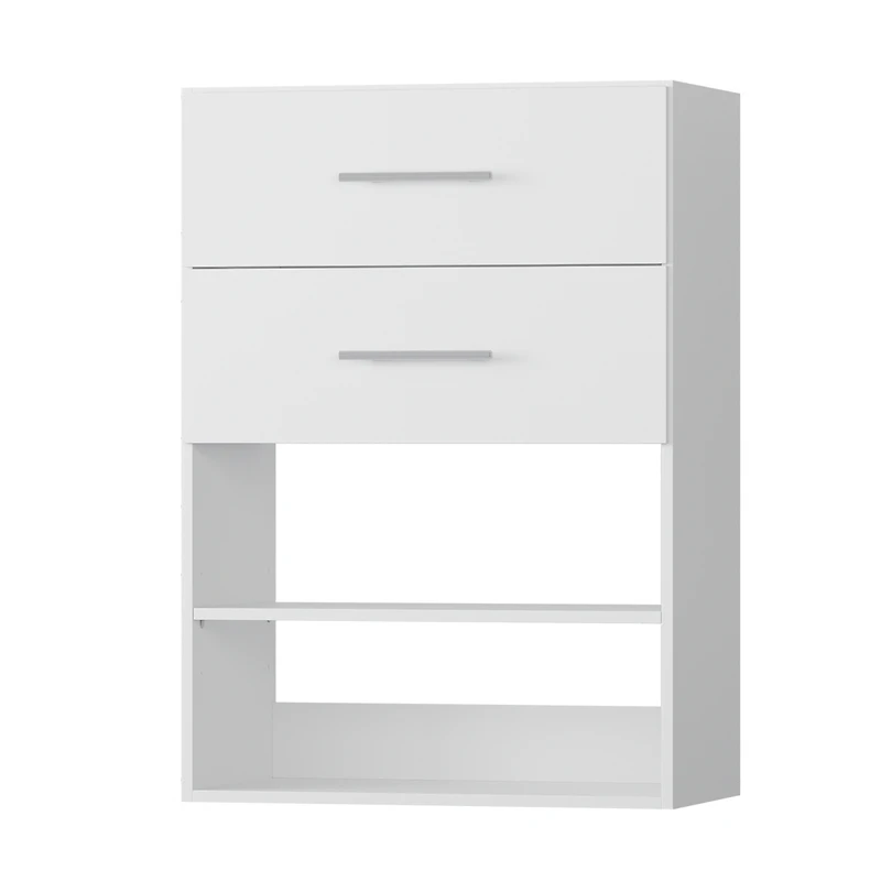 Short Tower Wood Built Closet Organizer Unit, Starter Kit