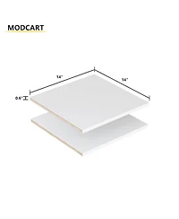 2 Pack 14" Wide Modular Closet Shelves, Corner Board