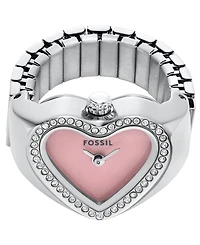 Fossil Women's Watch Ring Two-Hand Stainless-Steel, 18mm