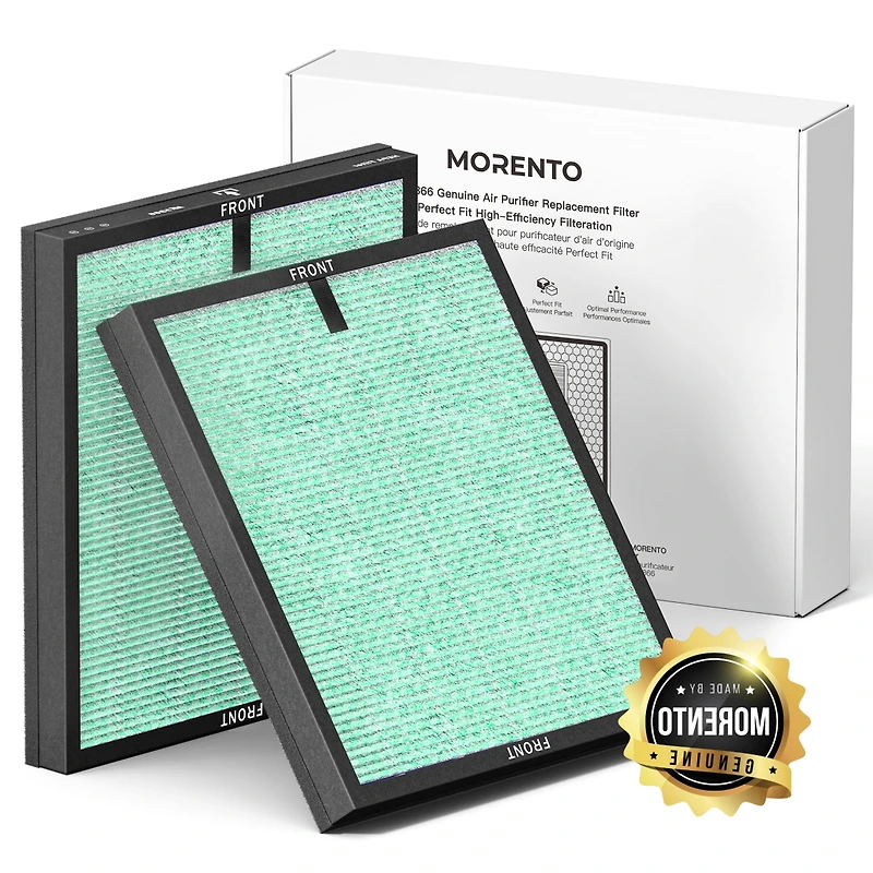 Morento Air Purifier Replacement Filter, True Hepa Filter Compatible with Morento5866, Pet Dander Version, 2 Pack