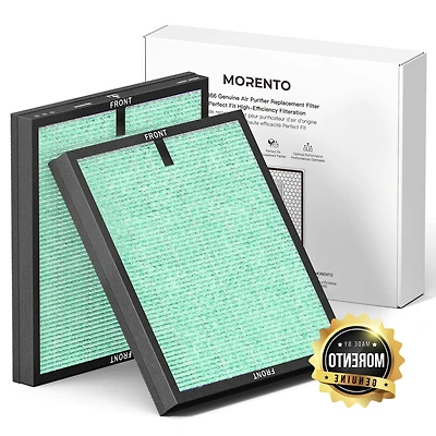 Morento Air Purifier Replacement Filter, True Hepa Filter Compatible with Morento5866, Pet Dander Version, 2 Pack
