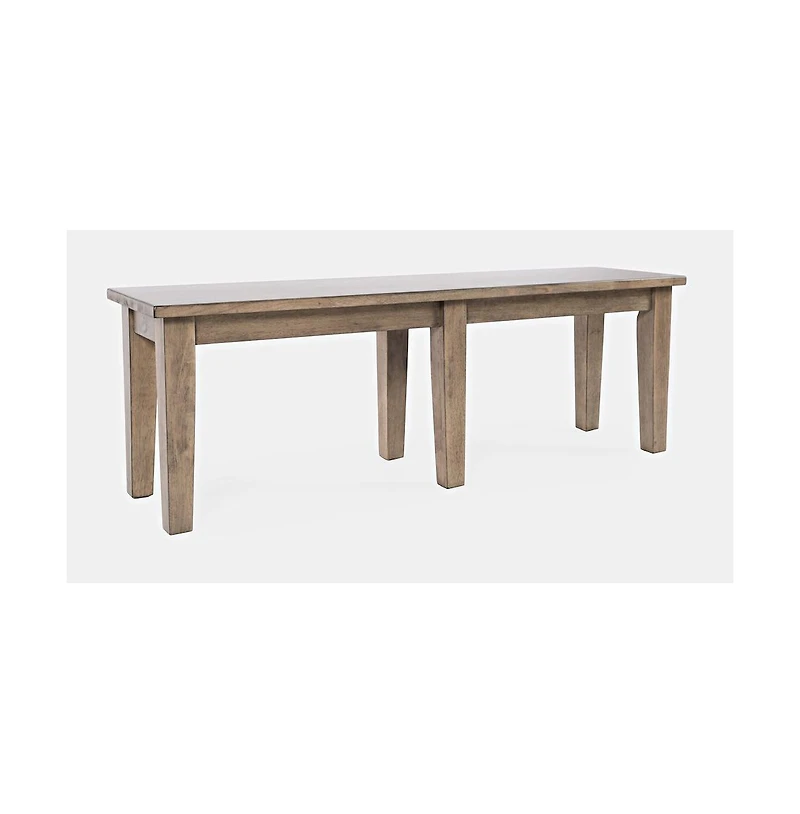 Jofran Prescott Park Modern Contemporary 52'' Solid Wood Dining Bench