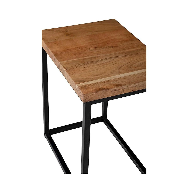 Jofran Ames Solid Wood Modern Chairside End Table
