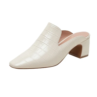 Linea Paolo Giselle | Croco Embossed Leather Mules