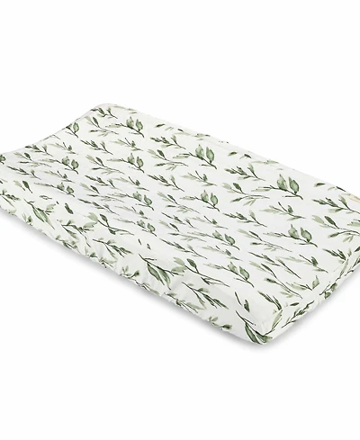Crane Baby Parker Quilted Change Pad Cover - Leaf