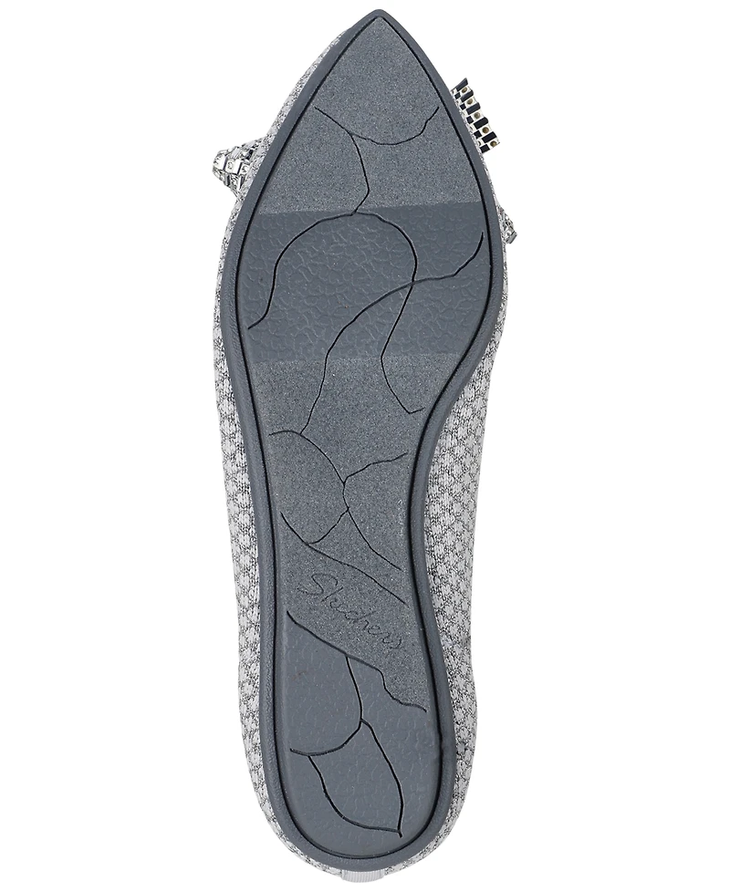 Skechers Women's Cleo Point Bow - Shimmery Shine Skimmer Flats from Finish Line