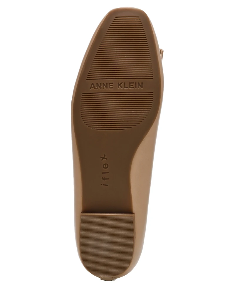 Anne Klein Women's Willow Bow Detail Round Toe Ballet Flats