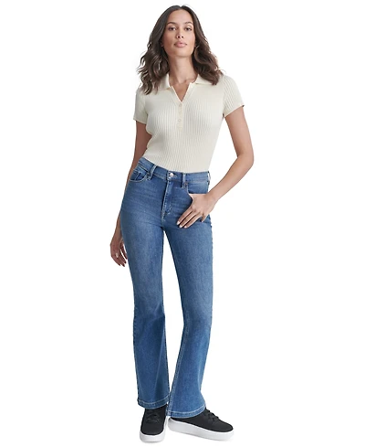 Dkny Jeans Petite Williamsburg High-Rise Flare-Leg