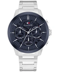 Tommy Hilfiger Men's Multifunction Silver Tone Stainless Steel Bracelet Watch