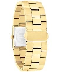 Tommy Hilfiger Women's Quartz Gold Tone Stainless Steel Bracelet Watch, 20.50mm x 25.20mm
