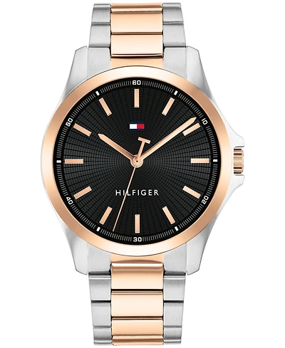 Tommy Hilfiger Men's Quartz Two-Tone Stainless-Steel Bracelet Watch