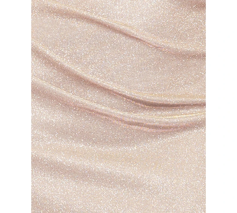 Betsy & Adam Petite Rosette One-Shoulder Gown