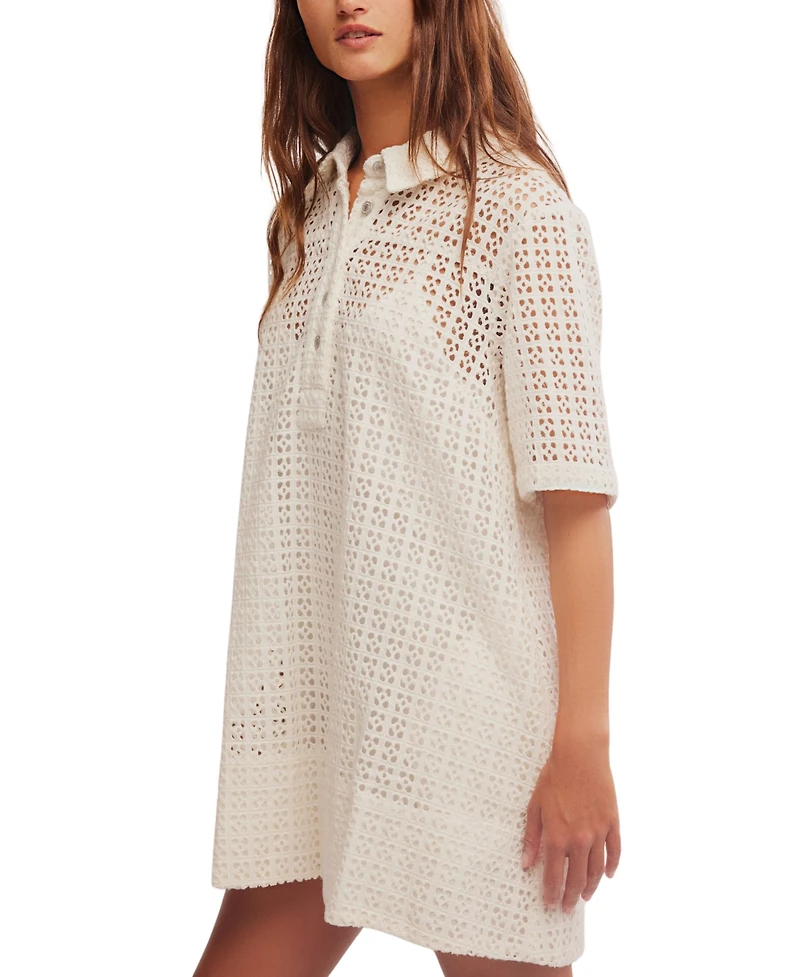 Free People Women's Remino Eyelet Mini Dress
