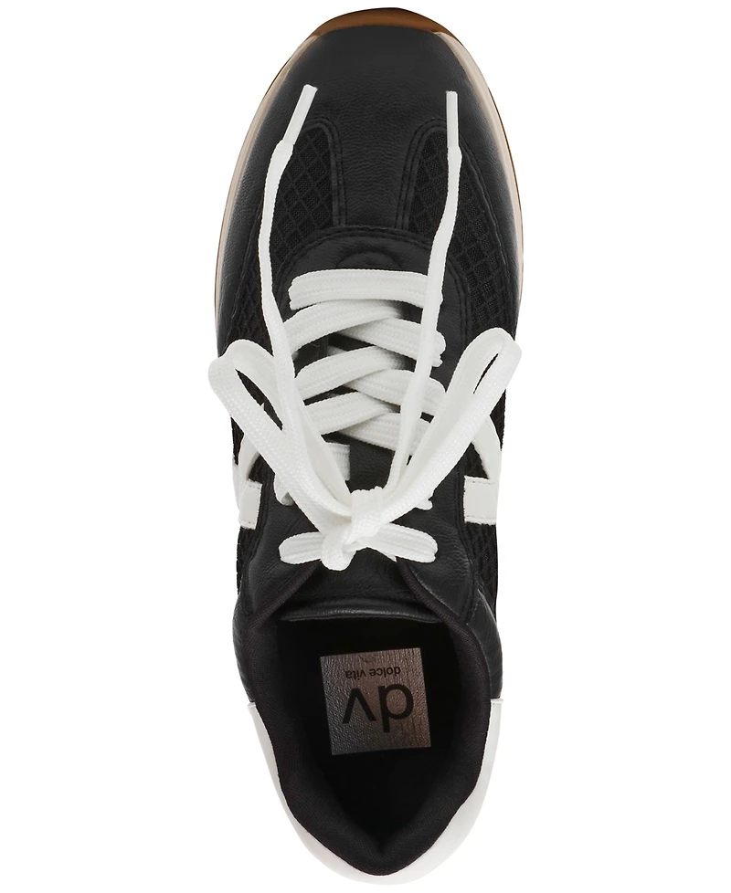 Dv Dolce Vita Women's Joque Mesh Sporty Retro Lace-Up Sneakers