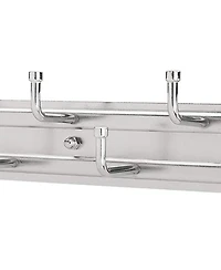 Rev-a-Shelf 12" Pullout Belt Rack Closet Storage Organizer, Chrome, Brc-12CR