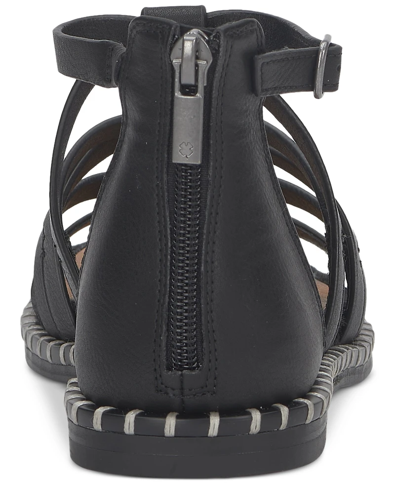 Lucky Brand Women's Korina Embellished Strappy Gladiator Flat Sandals