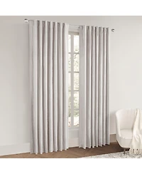 Chenille Blackout Back Tab Curtains Pair
