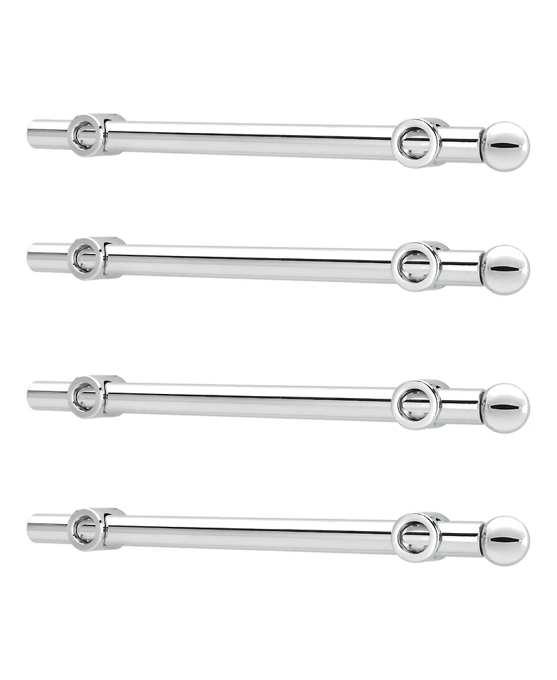 Rev-a-Shelf 12" Extendable Metal Closet Valet Rod, Chrome, Cvr-12-cr (4 Pack)