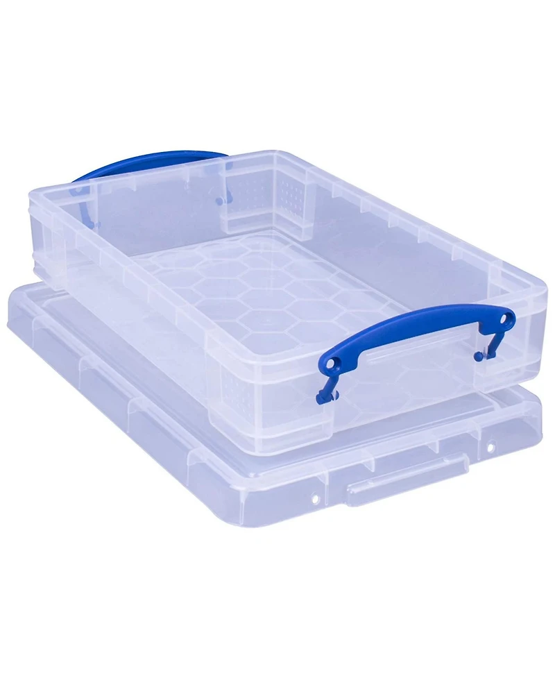 Really Useful Box 4L Storage Container with Lid and Clip Lock Handles
