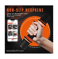 Squatz Adjustable Weight Dumbbells with Non-Slip Neoprene Grip for Versatile Workouts
