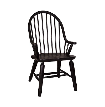 Liberty Furniture Bow Back Arm Chair - Black