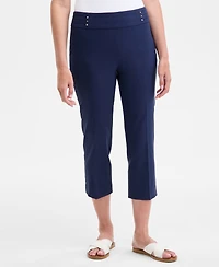 Jm Collection Women's Pull-On Capri Tummy-Control Pants, Exclusively at Macy's