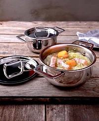 Cristel Castel Pro Mini 0.7-Qt. Stainless Steel Stewpan With Lid