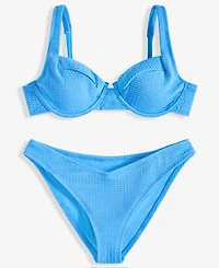 Salt + Cove Juniors' Wavy V-Front Hipster Bottoms, Exclusively at Macy's