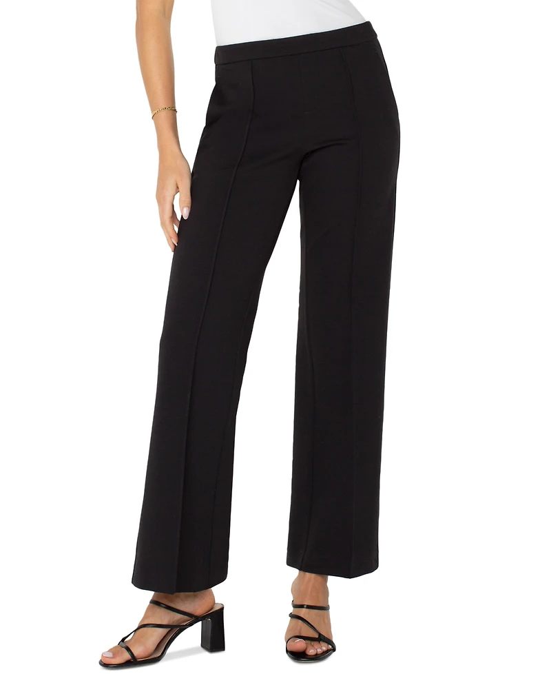 Liverpool Los Angeles Petite Pull-On Wide-Leg Pants