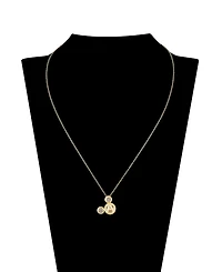 Disney Cubic Zirconia Mickey Mouse Dream Initial Pendant Necklace