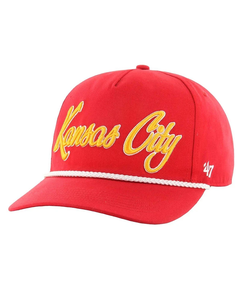 '47 Brand Men's Red Kansas City Chiefs Overhand Hitch Adjustable Hat