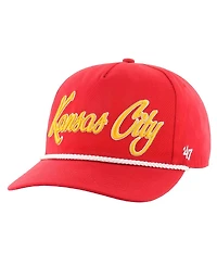 '47 Brand Men's Red Kansas City Chiefs Overhand Hitch Adjustable Hat